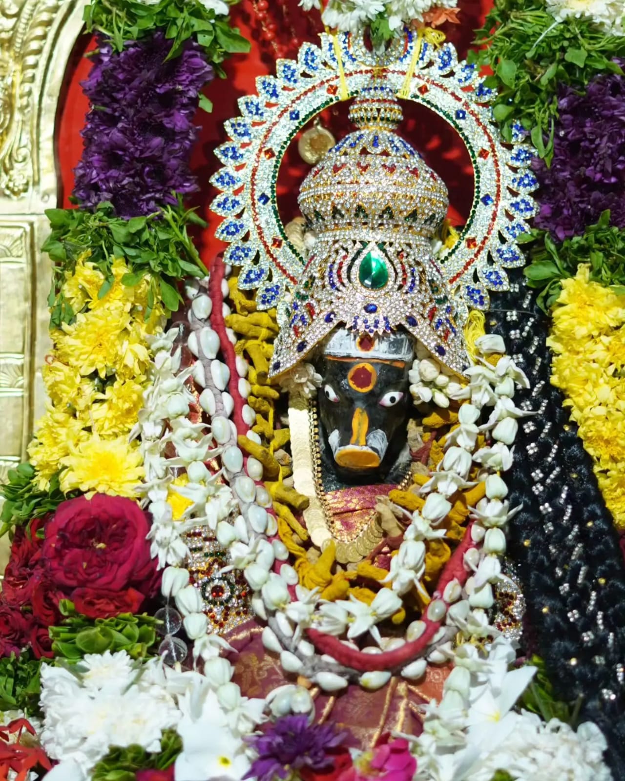 Goddess Varahi Devi during a special Pooja